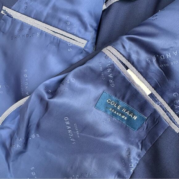 Cole Haan Grand.OS Wearable Technology Slim-Fit Stretch Wool Suit Blazer 40R - Picture 8 of 10